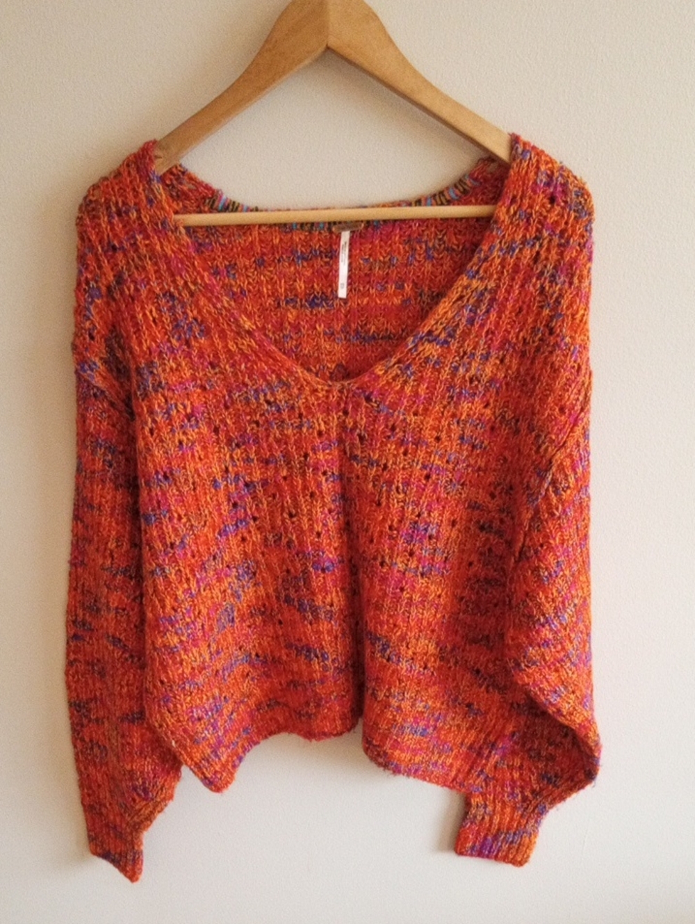 Free People Highland Sweater Polcano Combo Size XS Oversized